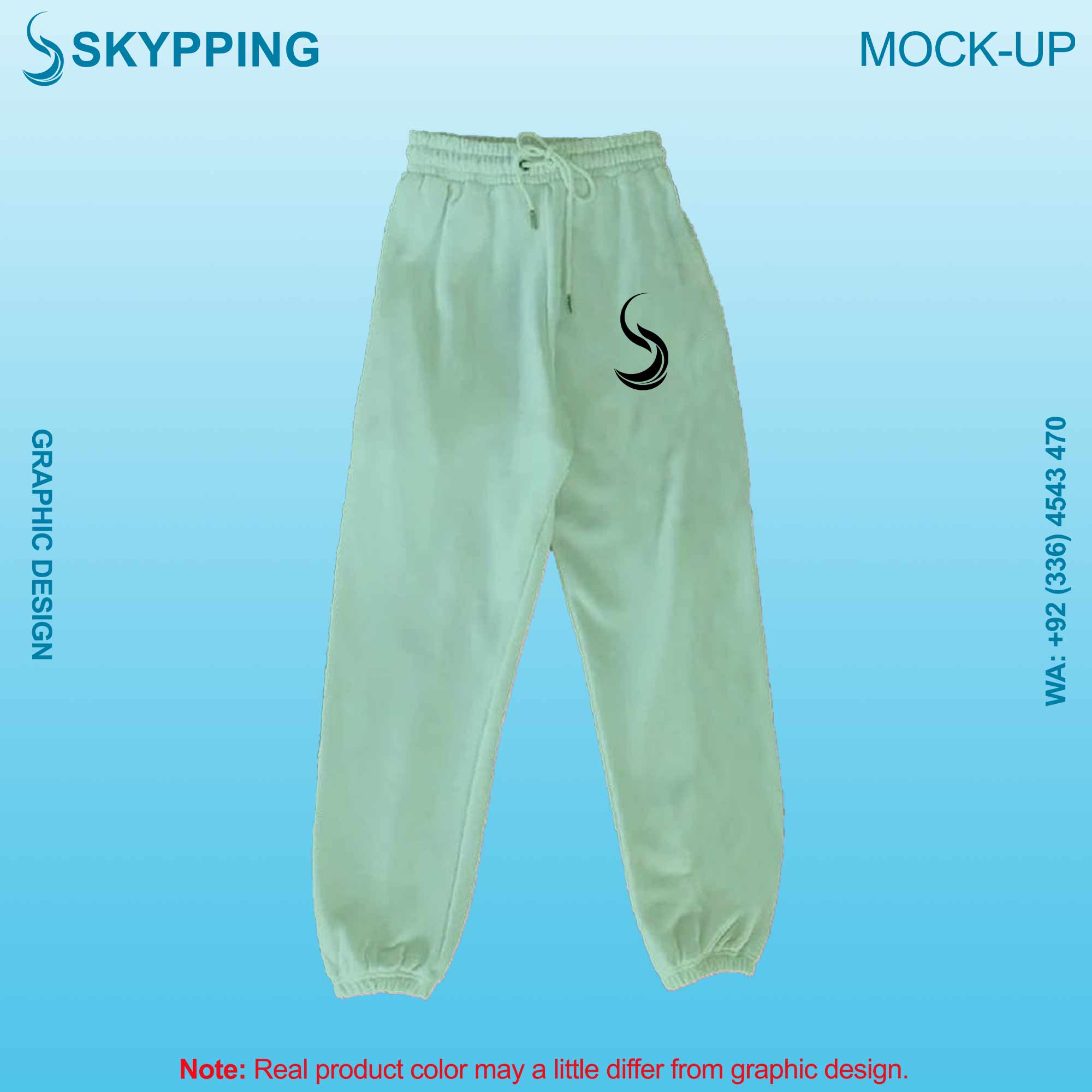 Sweatpant with Side Pocket and Closed Bottom